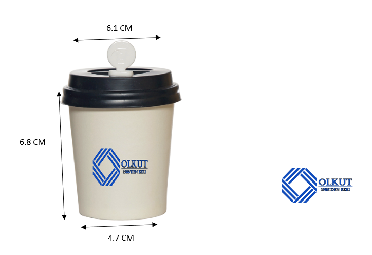 4 Oz Tek Katlı Sıcak İçecek Karton Bardak 